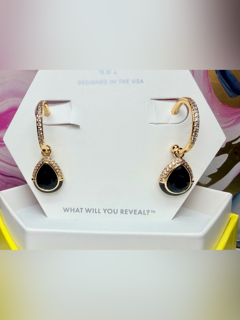 Bomb Party OG Enamel Earrings - Iโm Yours, Sweetheart, Gold ER59730